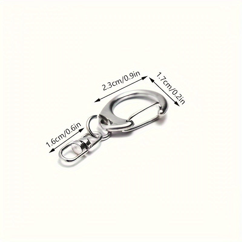 20pcs D-Shaped Keychain Buckle for Outdoor Camping Hiking