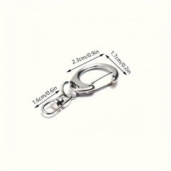 20pcs D-Shaped Keychain Buckle for Outdoor Camping Hiking