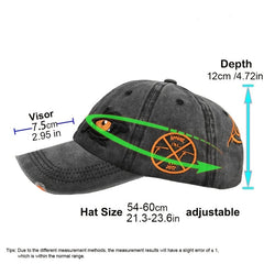 Cartoon Eyes Embroidery Baseball Cap Hip Hop Sports Hat