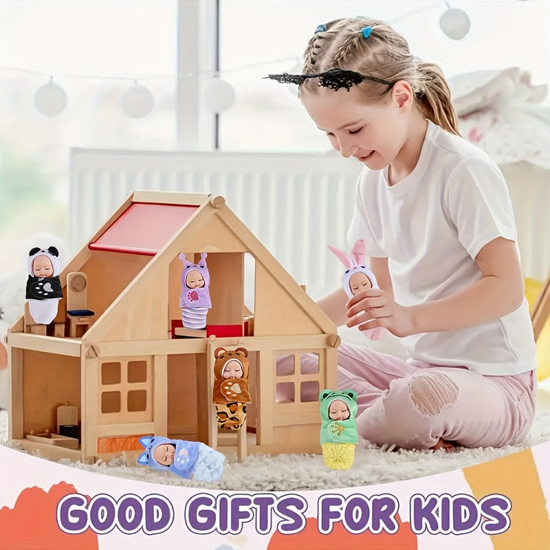 6pcs Fairy Princess Doll Set with Pajamas - Great Gift for Birthday, Easter