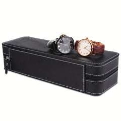 6-slot Zipper Watch Storage Box & Bag