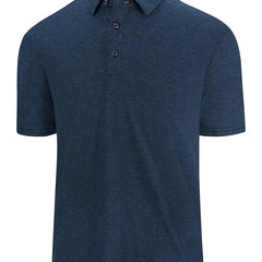 Lightning Pattern Golf Polo Shirt Men's V Neck T Shirt