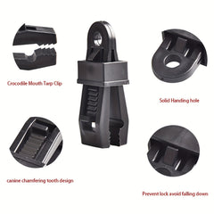 10pcs Adjustable Lock Grip For Tarp & Shade Cloth Awning Fix Clamp