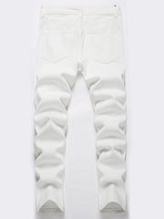 Boys Ripped Jeans Skinny Slim Fit Washed Denim Long Pants Kids Clothing