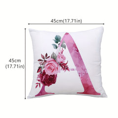 1pc Peach Fleece Throw Pillowcase Cozy Home Decor
