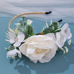 Princess Floral Hair Hoop for Girls, Decorative Hair Accessories