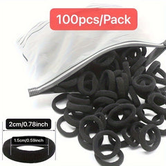100pcs pack Hair Ties Elastic Hair Rope Style Hair Band