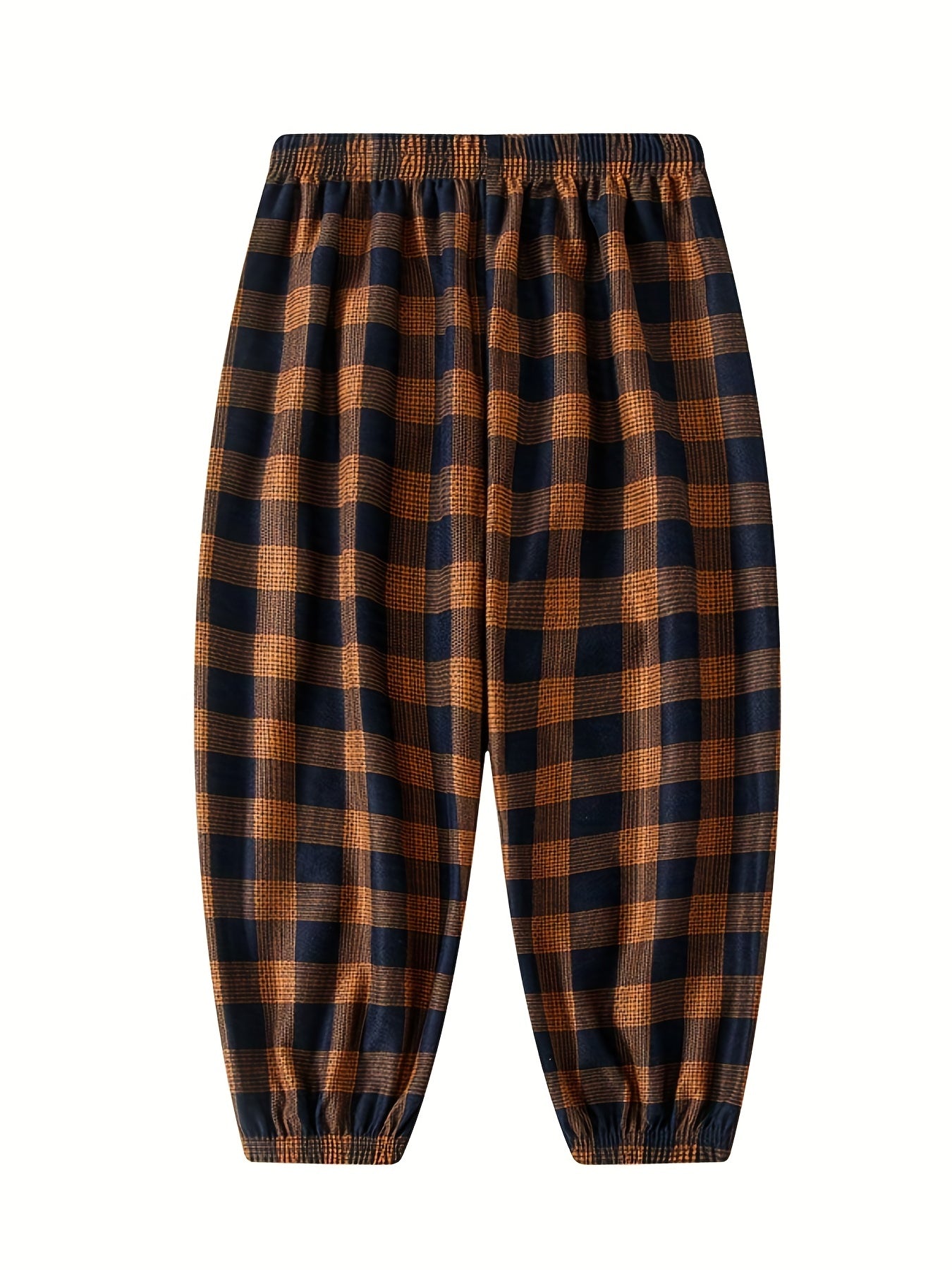 Boys Casual Plaid Long Pants for Spring & Autumn Kids Clothing