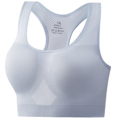 Women's Plus Seamless Racer Back Shockproof Padded Yoga Bra