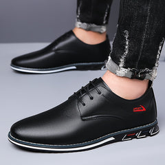 Men's Solid Comfy Lace Up Casual Shoes