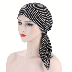 Vintage Print Ramadan Head Scarf Turban Cap Lightweight Bandana Chemo Cap