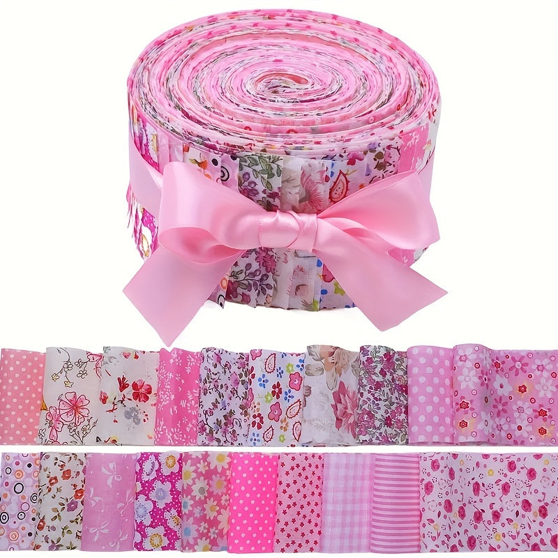 40pcs Floral Printed Quilting Fabric Cotton Craft DIY Handmade Doll Clothes