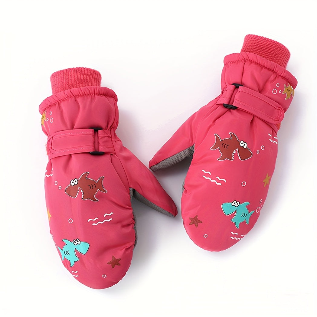Kids Waterproof & Windproof Winter Skiing Mittens