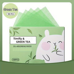 Green Tea Blotting Sheets Absorbing Paper 100 Pcs