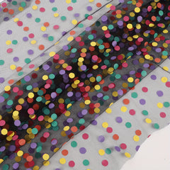 Colorful Dot Mesh for Skirts Sleeves Tops DIY