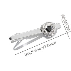 Men's Crystal Formal Dress Shirt Tie Clip