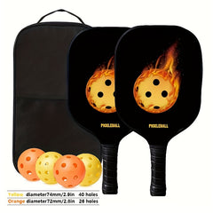 USAPA Approved Fiberglass Pickleball Paddles Set