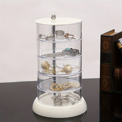 Transparent Rotating Jewelry Storage Box