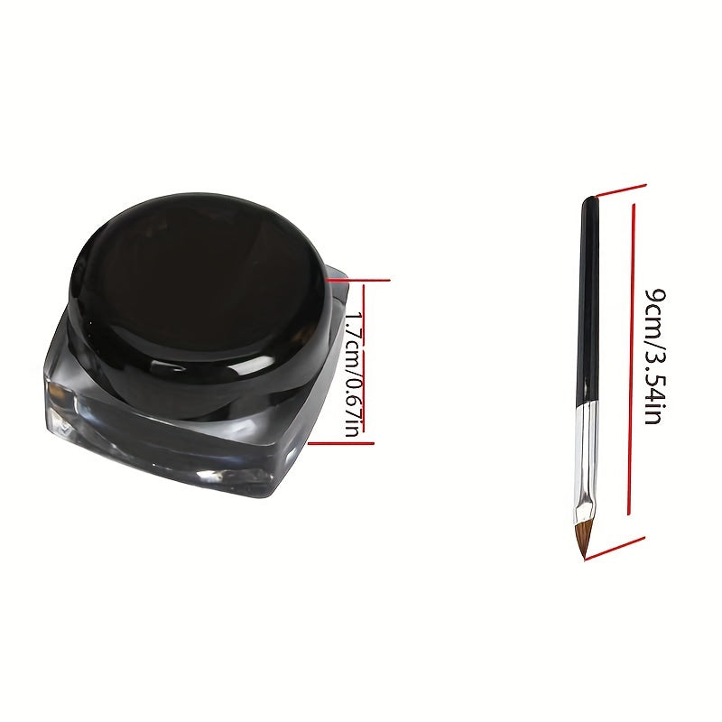 Waterproof Silky Eyeliner Cream With Brush