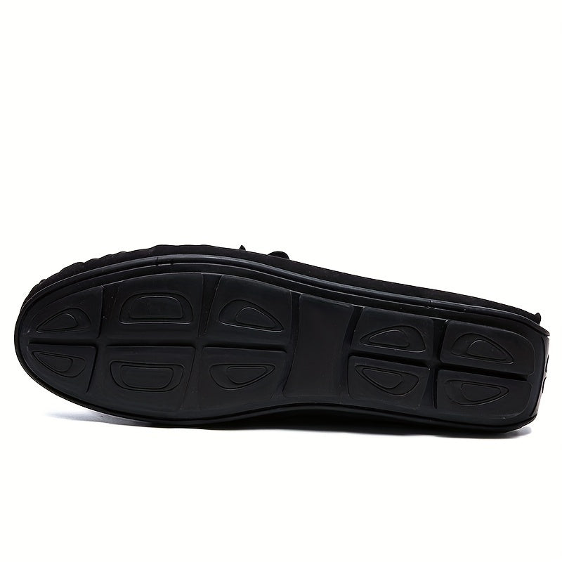 Men's Red Loafers Breathable Slip-On Casual Shoes