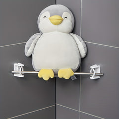 2pcs Self Adhesive Telescopic Rod Hanger with Rotatable Corner Pole Ring