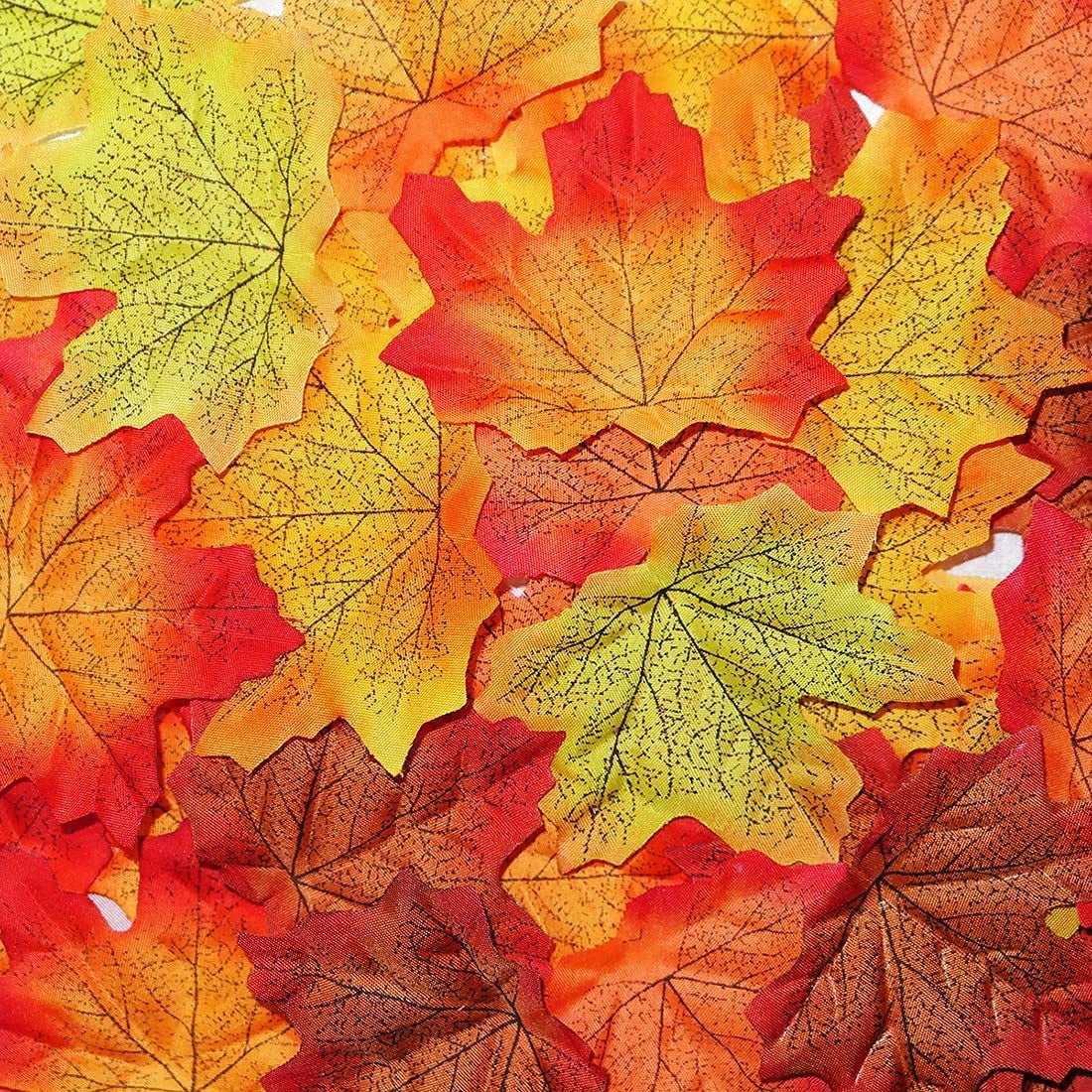 Artificial Maple Leaves Thanksgiving Leaf Wedding Party Table Decor