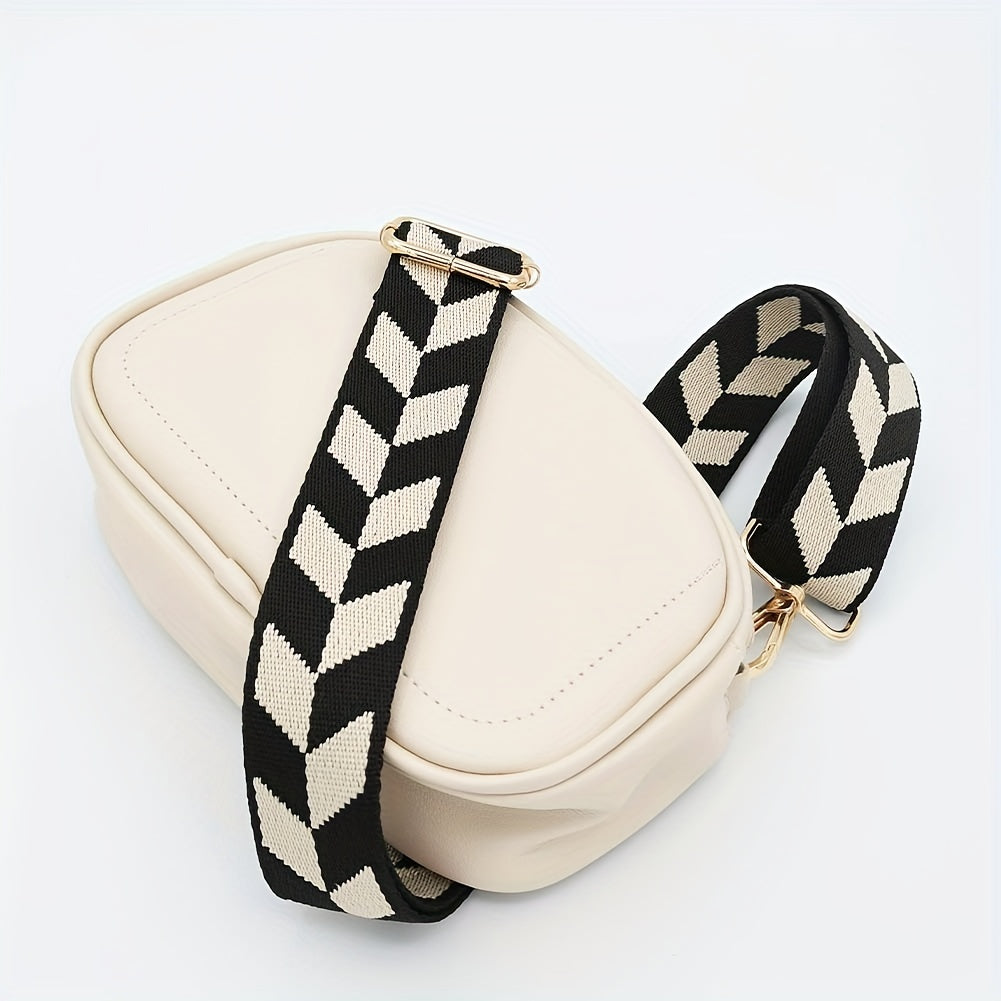 Geometric Pattern Bag Strap Wide Shoulder Replacement
