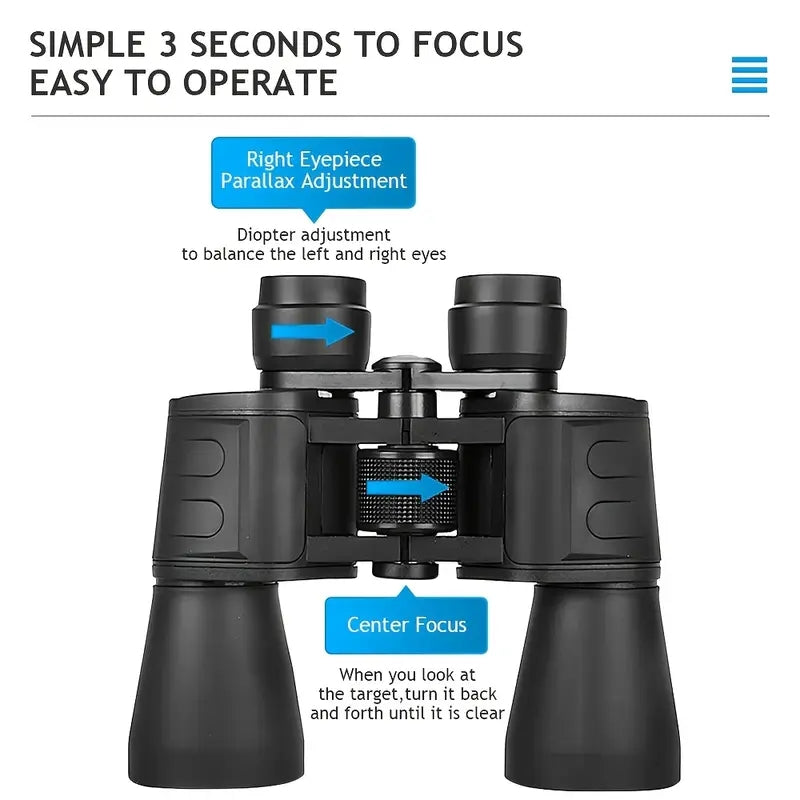 High-Power Long Distance Zoomable HD Binoculars