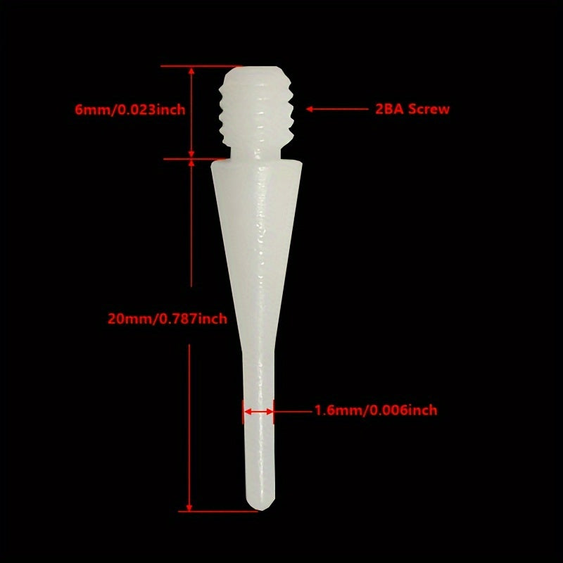 60pcs 2BA Pom Plastic Dart Tip Soft Dart Tips Replacement