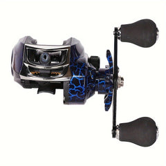 7.2:1 Ratio All Metal Fishing Reel Long Throw Max Drag 10KG