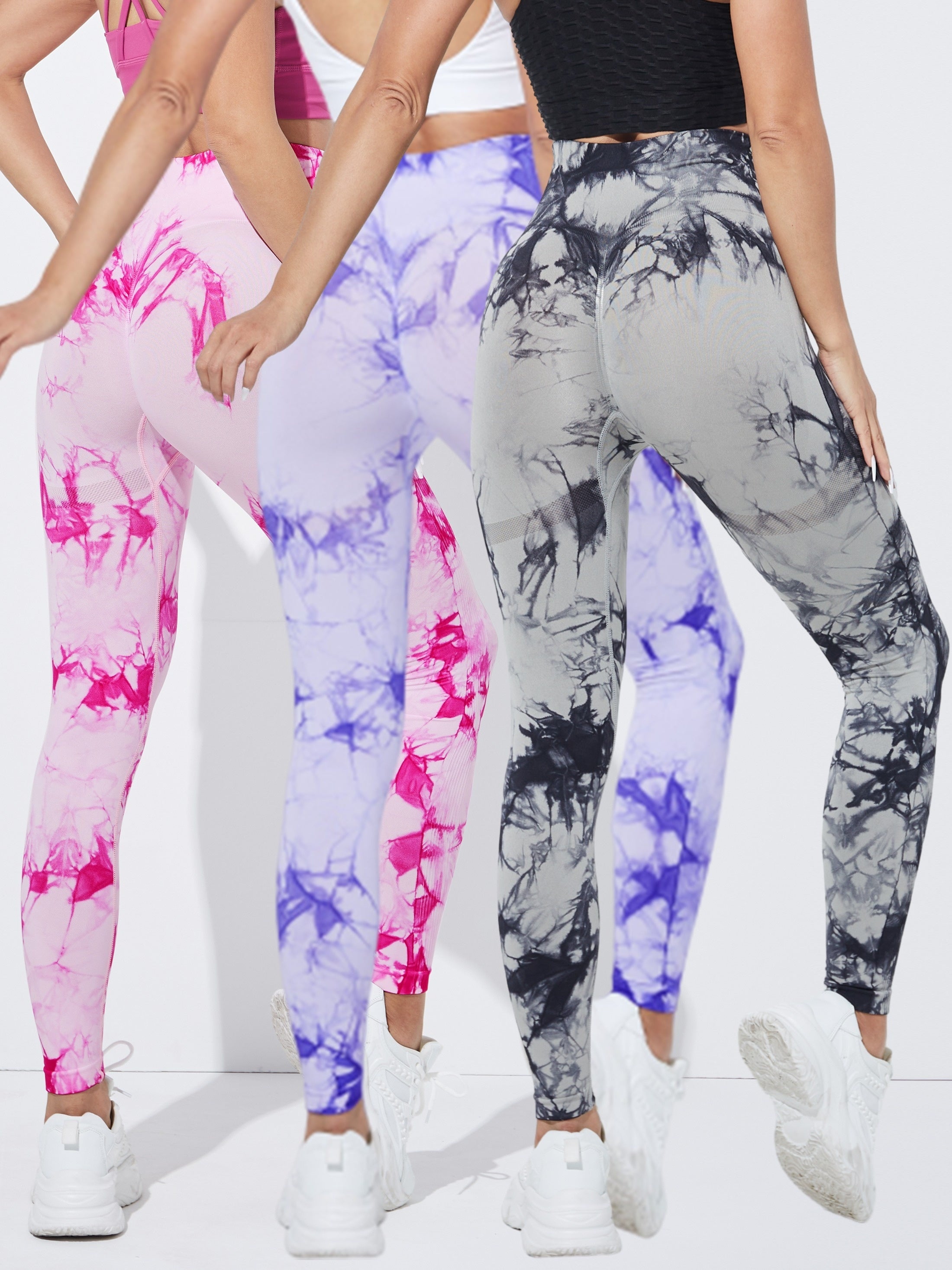 Tie Dye Seamless High Waist Yoga Pants High Stretch Leggings