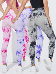 Tie Dye Seamless High Waist Yoga Pants High Stretch Leggings