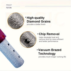 Diamond Finger Bit Coated Milling Bit for Tile Grinder Enlarging Holes M1