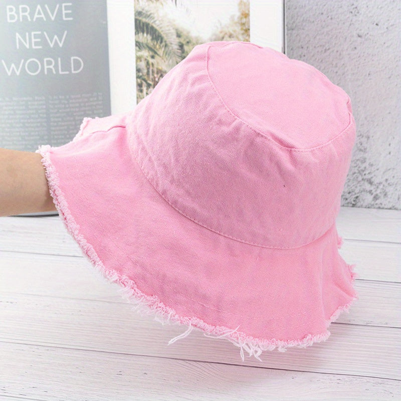 Fr brim Bucket Hat Unisex Cas Basin Hat Light Sun Fisherman Cap