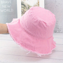 Fr brim Bucket Hat Unisex Cas Basin Hat Light Sun Fisherman Cap