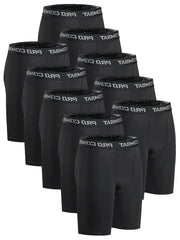 Men's 10pc Stretch Boxer Briefs Quick Dry Shorts for Fitness Running