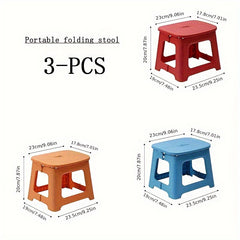 Portable Folding Stools Durable Plastic Stools For Home, Bathroom & Outdoor