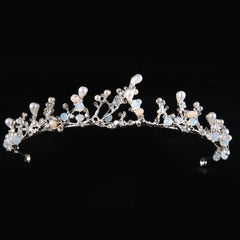 Vintage Baroque Crystal Tiara Bride Headpiece