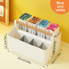 Marker & Pencil Organizer Box with Handle Durable Storage Solution