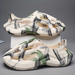 Men's Chunky Sandals Casual Non Slip Shoes Closed Toe Shoes For Outdoor