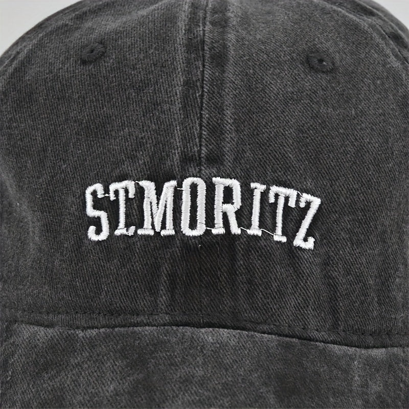 ST MORITZ Embroidered Baseball Cap Curved Brim Hat
