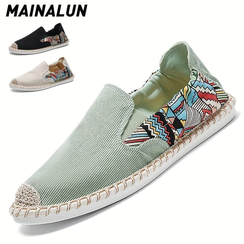 Men's Slip-On Espadrilles Loafers Comfortable Walking Shoes