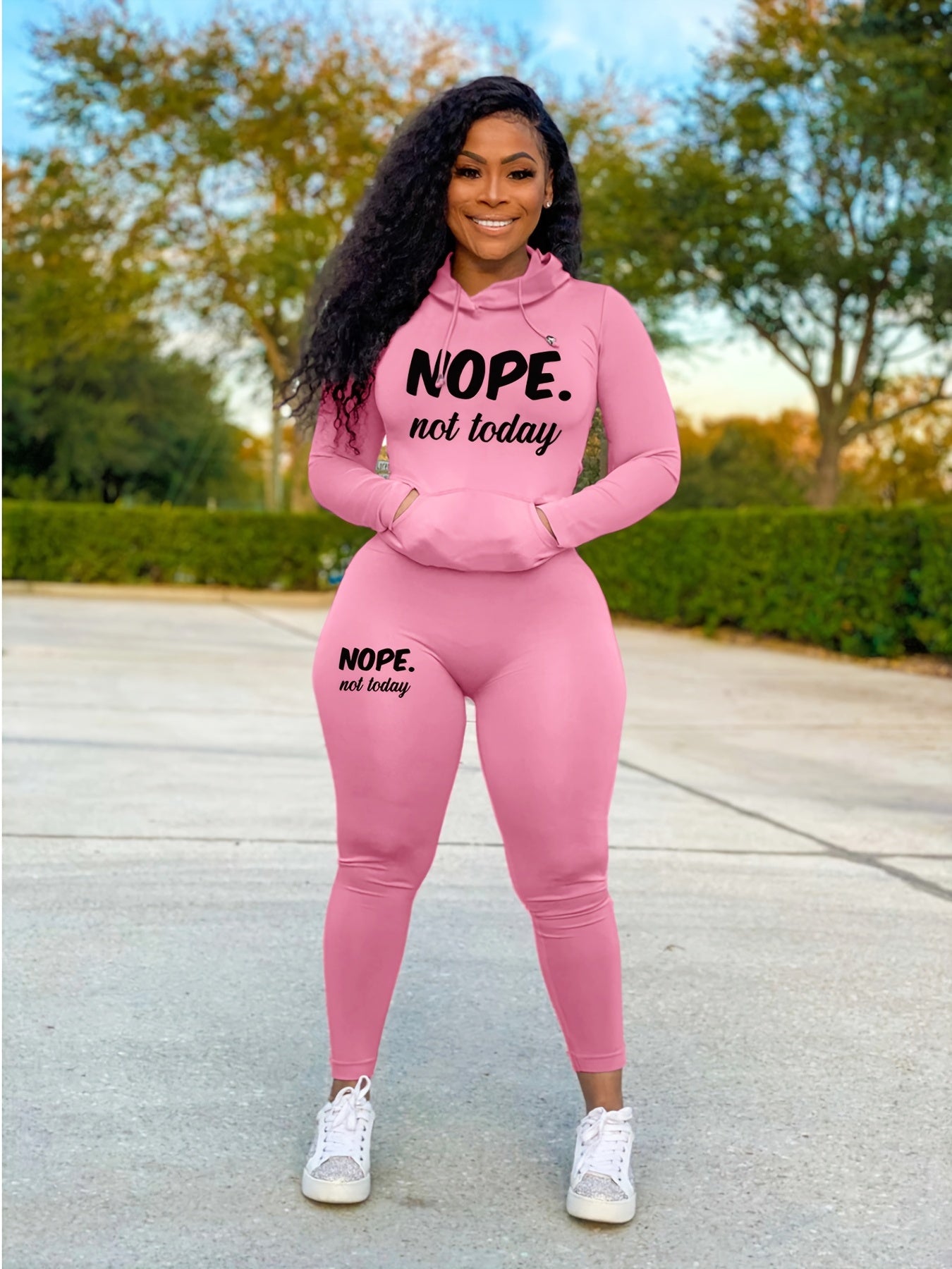 Nope Not Today Print Two Piece Set
