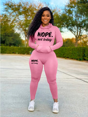 Nope Not Today Print Two Piece Set