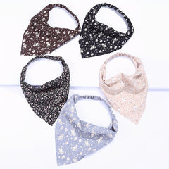 3pcs Floral Triangle Scarf Elastic Hawaii Turban Bandana Women Head Wrap