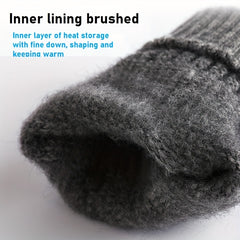 Winter Warm Knitted Gloves Thickened & Velvet Touch Screen Gloves