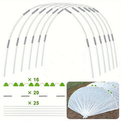 DIY Planting Tunnel Greenhouse Hoops, Rust Resistant Fiberglass