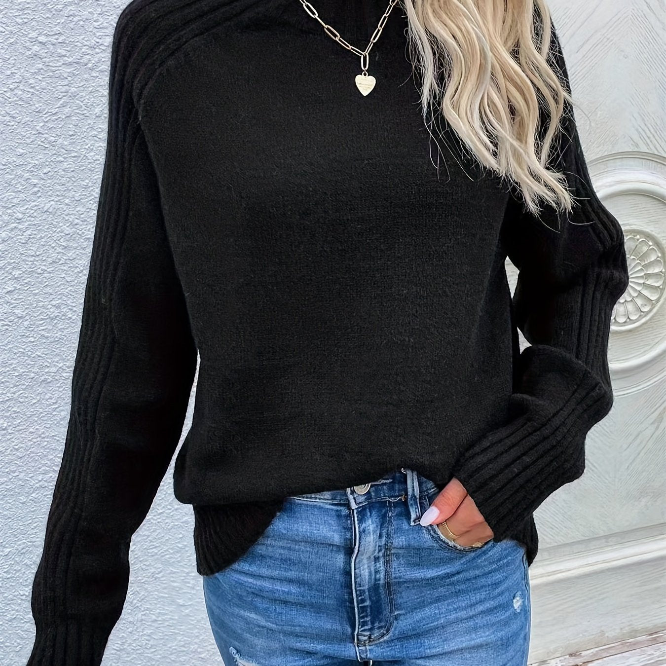 Turtle Neck Sweater Long Sleeve for Fall & Winter