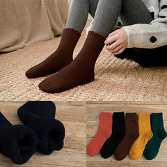 Men's Solid Crew Socks Breathable Comfy Casual Unisex Socks All Seasons