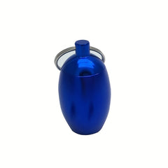Waterproof Egg Shaped Medicine Bottle Keychain Pendant Storage